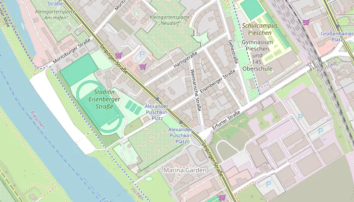 Karte: Eisenberger Straße 1, 01127 Dresden